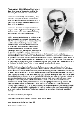 A preview of a PDF biography for Germereau, Lucien Désiré Charles